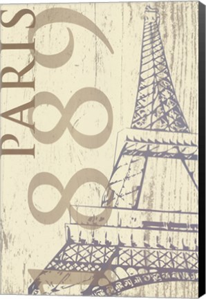 Framed SS - Paris 1889 In Beige Print