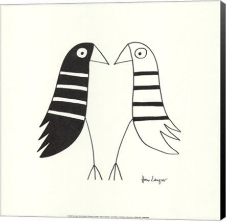 Framed Love Birds Print