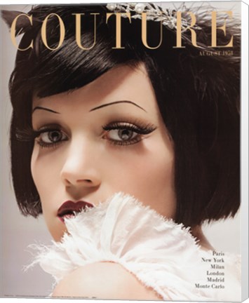 Framed Couture August 1958 Print