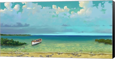 Framed Schooner Island Print