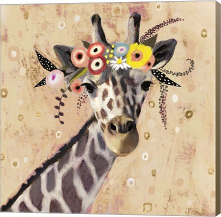 Framed Klimt Giraffe II Print