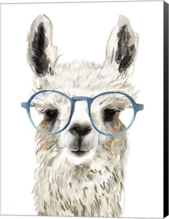 Framed Hip Llama II Print