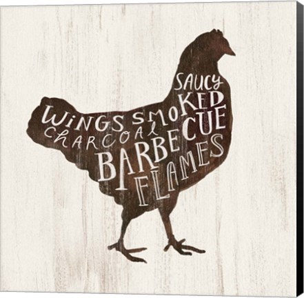 Framed Farmhouse BBQ III Print