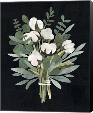 Framed Cut Paper Bouquet II Print