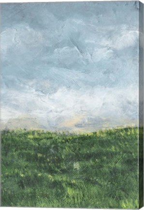 Framed Verdant Fields II Print