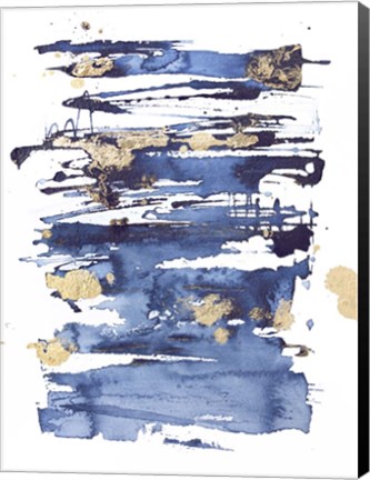 Framed Blue Rapture II Print