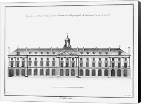 Framed Architectural Elevation II Print