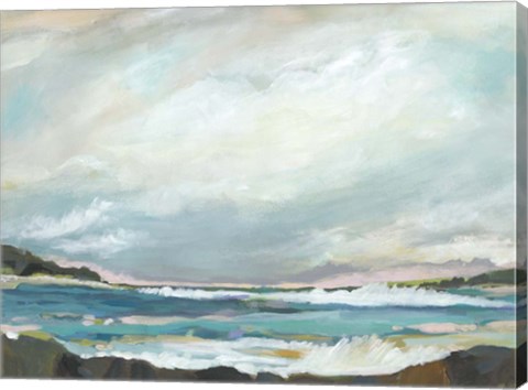 Framed Seaside View III Print