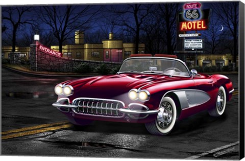 Framed Diners and Cars V Print