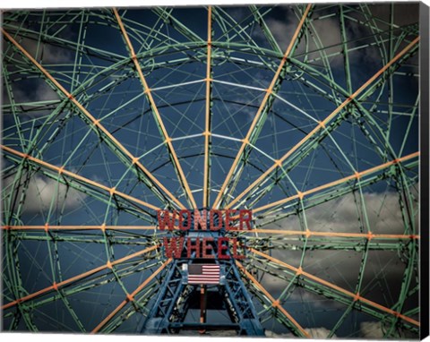 Framed Wonder wheel  New York Print