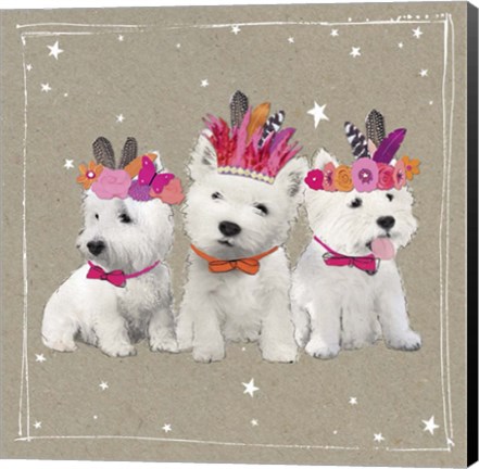 Framed Fancypants Wacky Dogs VIII Print