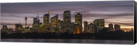 Framed Sydney Skyline Print