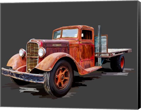 Framed Vintage Truck I Print