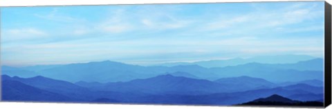 Framed Misty Mountains III Print