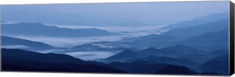 Framed Misty Mountains VIII Print