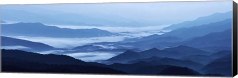 Framed Misty Mountains XIII Print