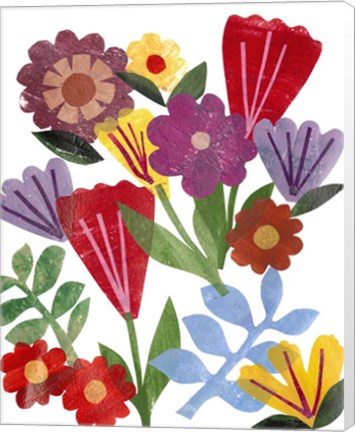 Framed Bright Floral II Print