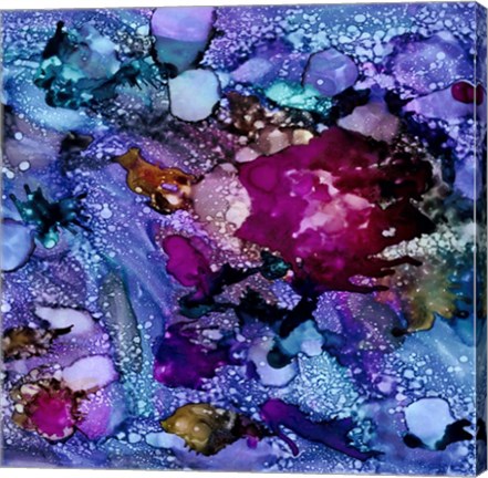 Framed Purple Outburst I Print