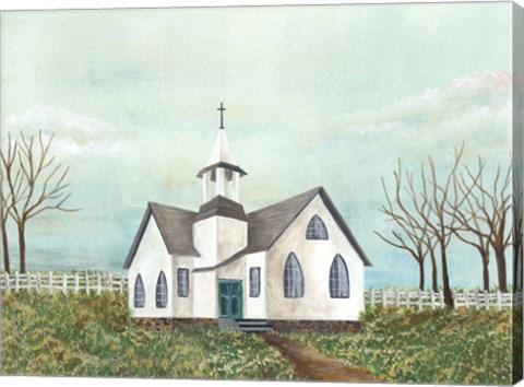 Framed Country Church III Print