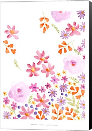 Framed Blush Blooms II Print