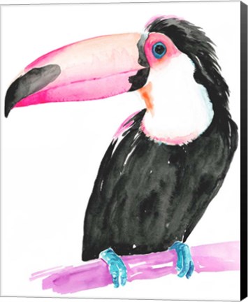 Framed Technicolor Toucan II Print