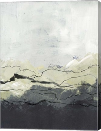 Framed Winter Mountains II Print