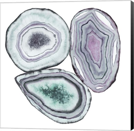 Framed Geode Gems I Print