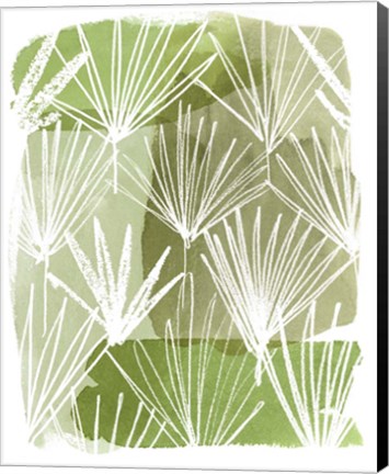 Framed Patch Palms II Print