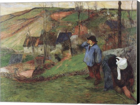 Framed Breton Shepherd Print