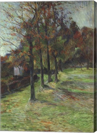 Framed Road in Rouen II, 1885 Print