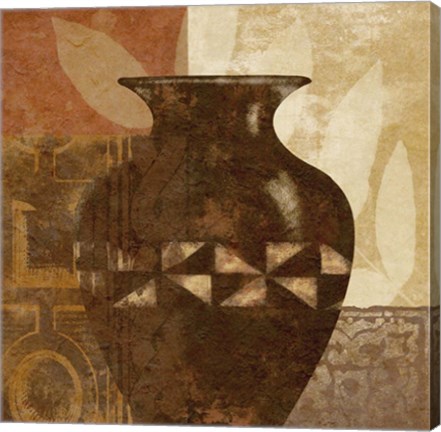 Framed Ethnic Vase IV Print