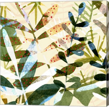 Framed Technicolor Jungle I Print