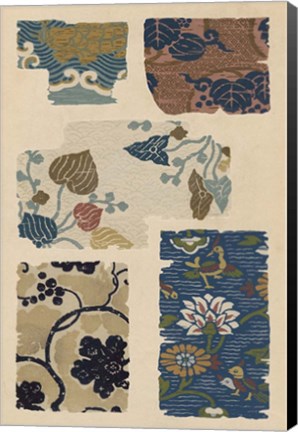 Framed Japanese Textile Design VIII Print