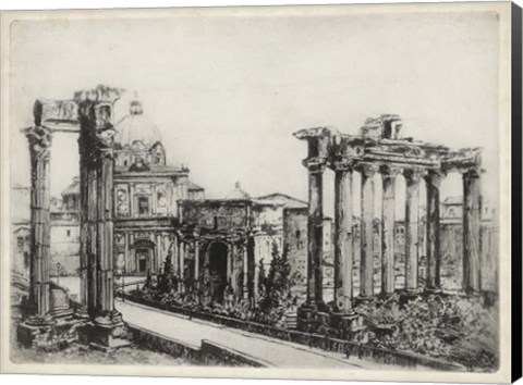 Framed Scenes in Roma Print