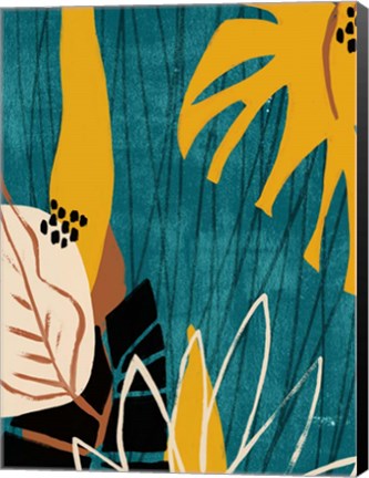 Framed Graphic Blue Lagoon I Print