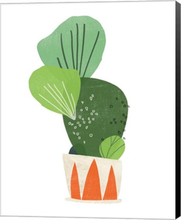 Framed Happy Plants I Print