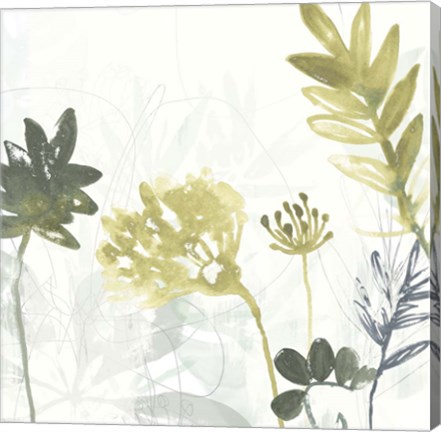 Framed Tropical Stems I Print