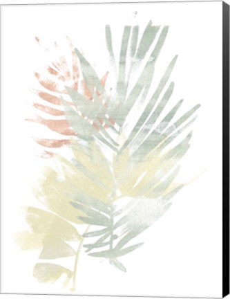 Framed Pastel Tropics I Print
