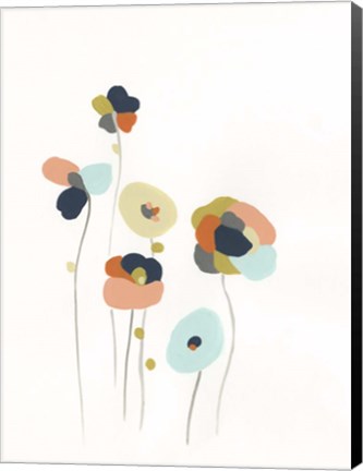 Framed Modular Bouquet II Print