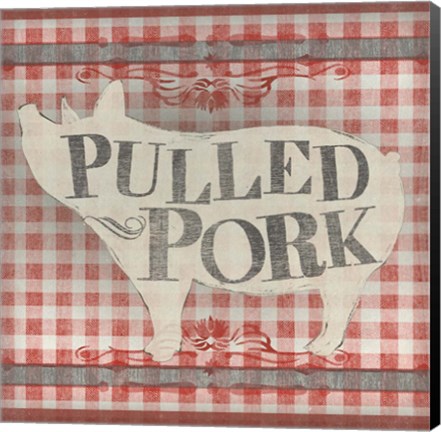 Framed Gingham BBQ IV Print