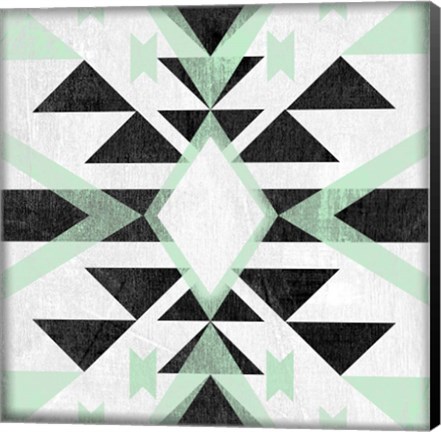 Framed Modern Aztec Motif I Print