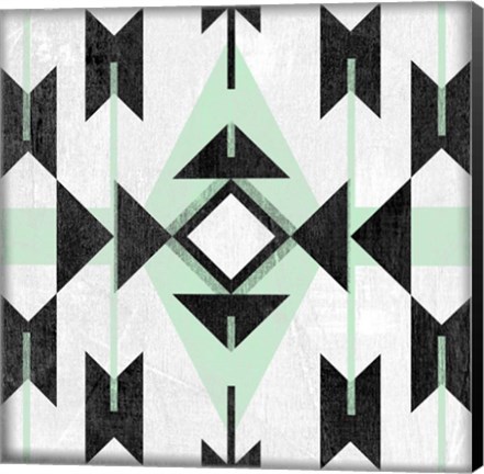 Framed Modern Aztec Motif II Print