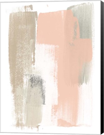 Framed Blush Abstract VI Print