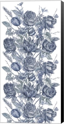 Framed Ice Blue Botanical II Print