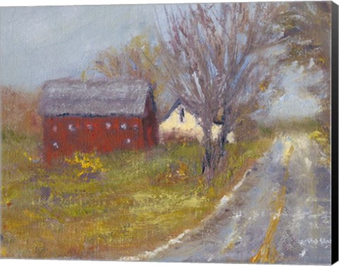 Framed Back Road Barn I Print