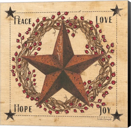 Framed Peace Love Hope Joy Print