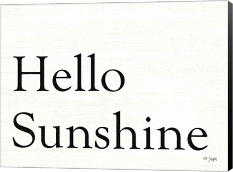 Framed Hello Sunshine Print