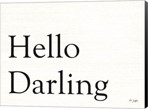 Framed Hello Darling Print