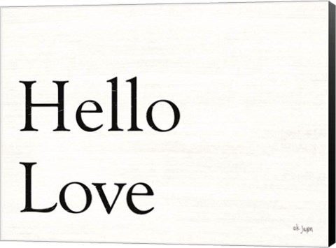 Framed Hello Love Print