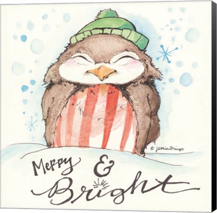 Framed Merry &amp; Bright Print